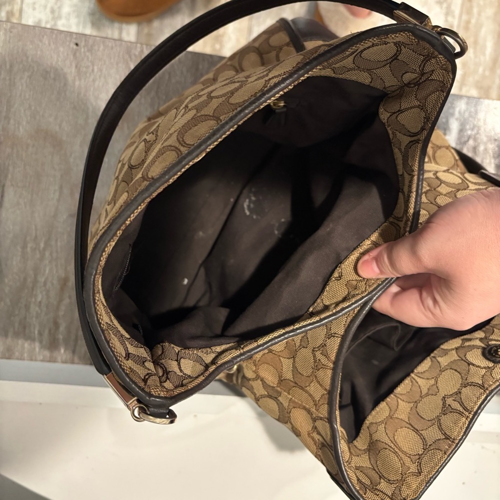 Vintage Canvas Coach purse - Picture 8 of 10